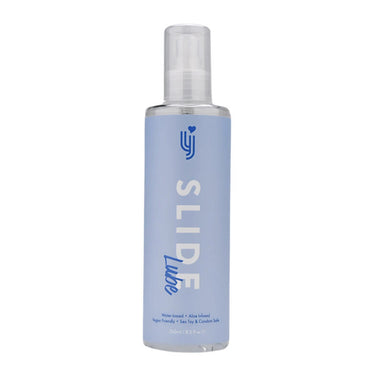 Loving Joy Slide Water-Based Lubricant - Elevate your intimate moments with this ultra-smooth, plant-based lubricant infused with aloe for soothing care.